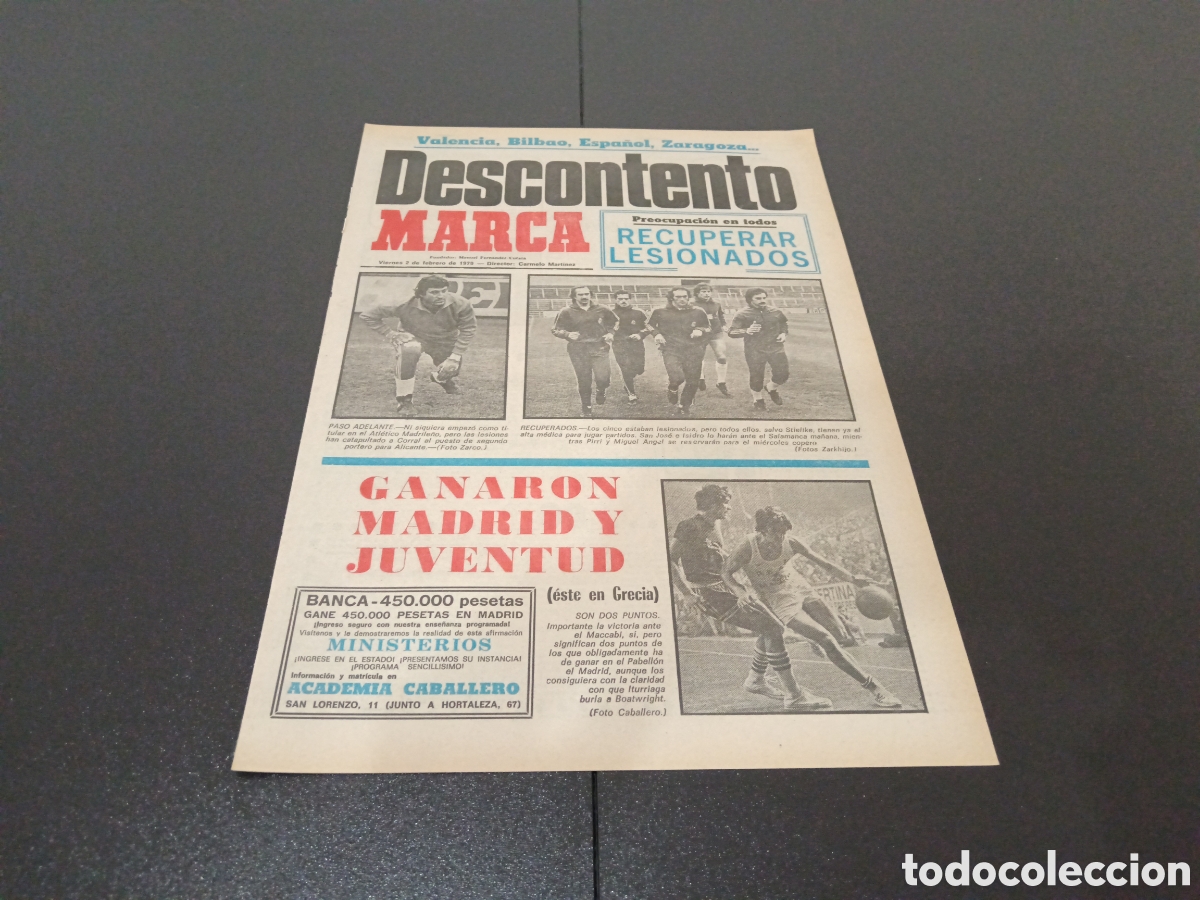 Coleccionismo deportivo: MARCA 02/02/1979 - Foto 1