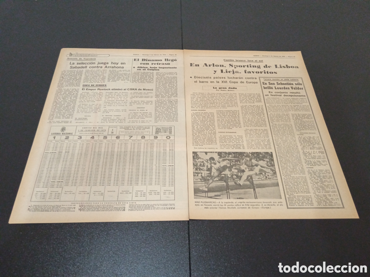 Coleccionismo deportivo: MARCA 04/02/1979 - Foto 6