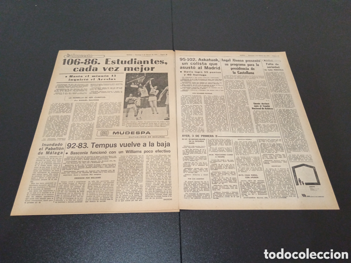 Coleccionismo deportivo: MARCA 04/02/1979 - Foto 9