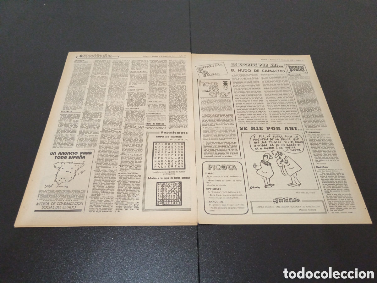 Coleccionismo deportivo: MARCA 04/02/1979 - Foto 10