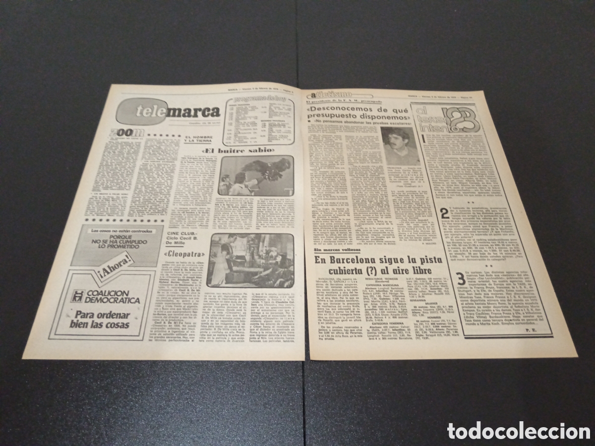 Coleccionismo deportivo: MARCA 09/02/1979 GORDILLO - Foto 2