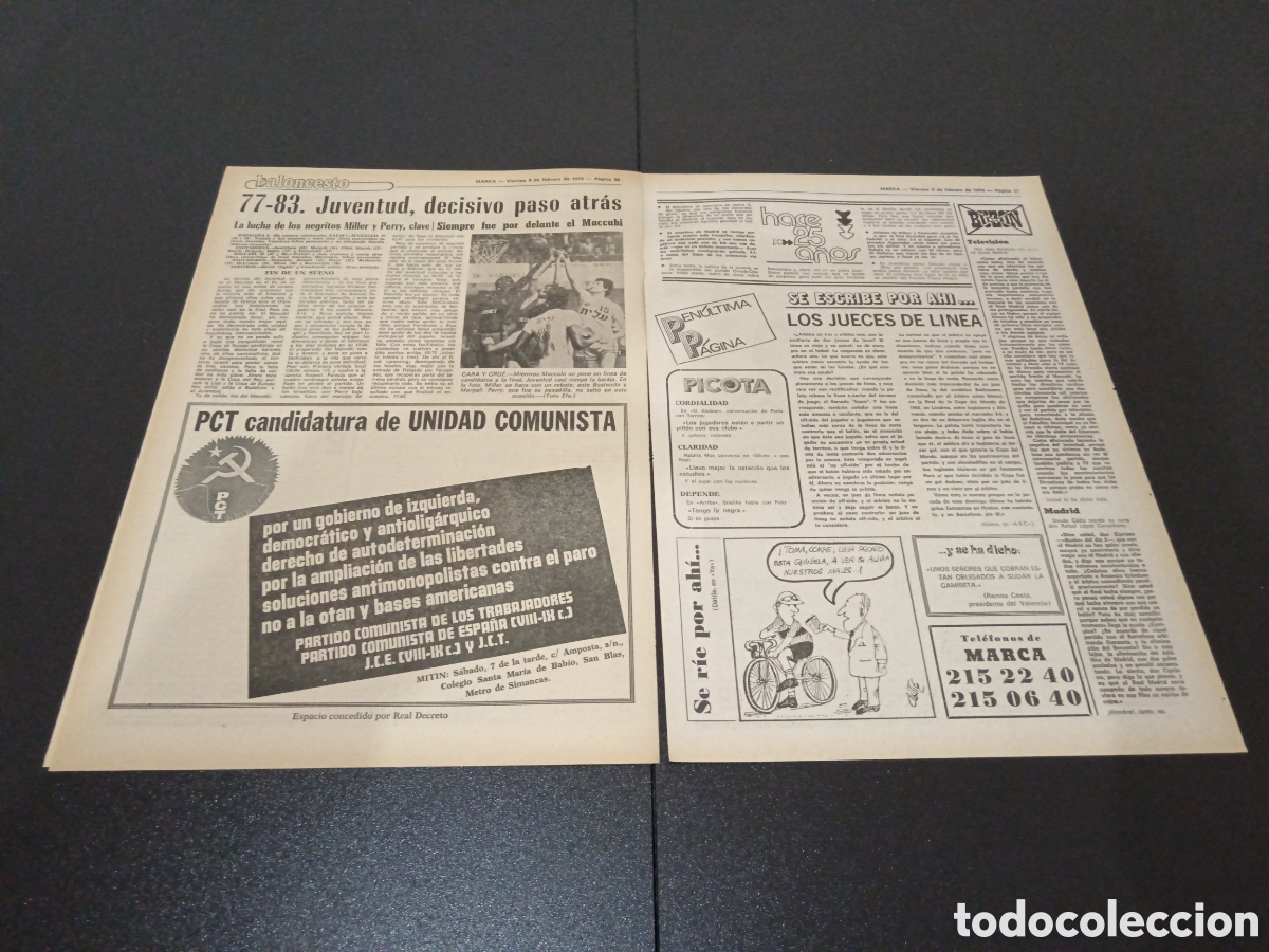 Coleccionismo deportivo: MARCA 09/02/1979 GORDILLO - Foto 3
