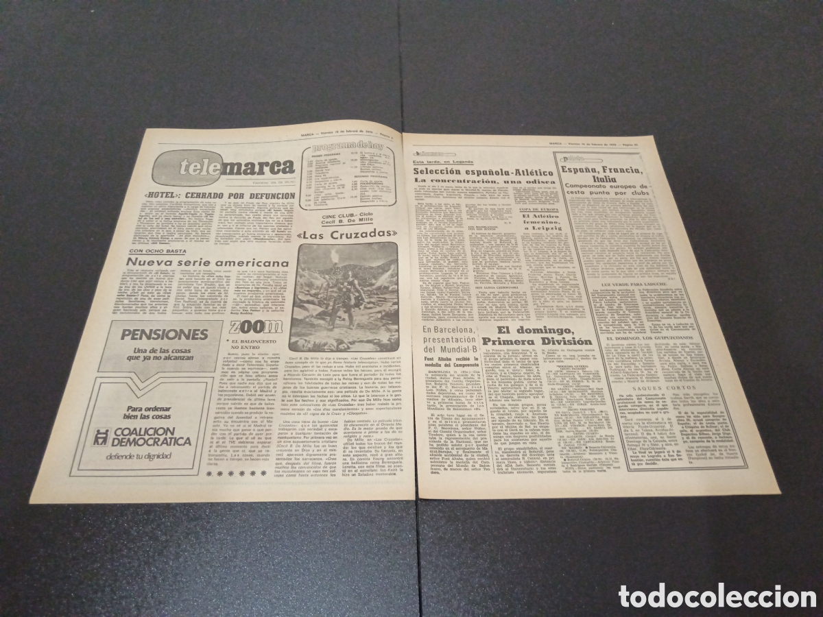 Coleccionismo deportivo: MARCA 16/02/1979 - Foto 2