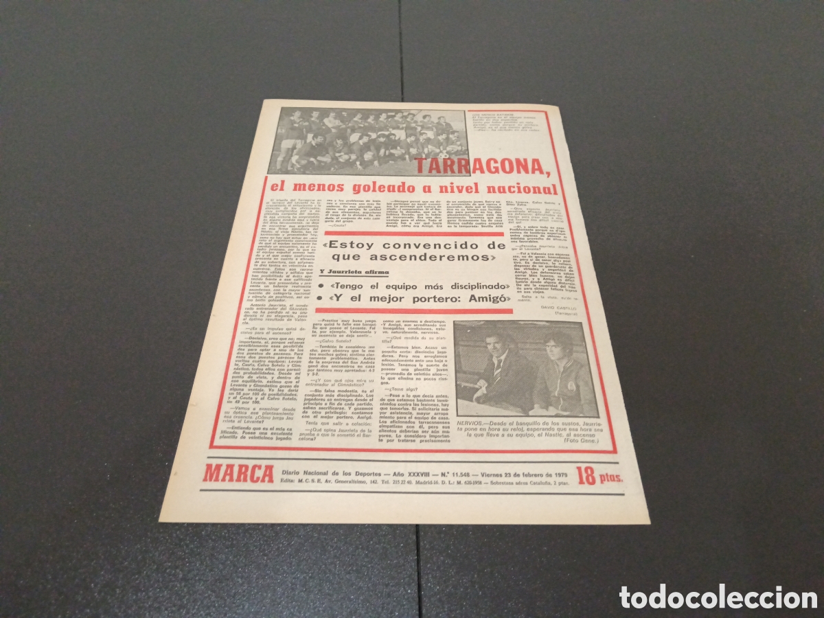 Coleccionismo deportivo: MARCA 23/02/1979 - Foto 5
