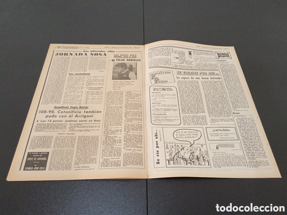 Coleccionismo deportivo: MARCA 28/02/1979 - Foto 6