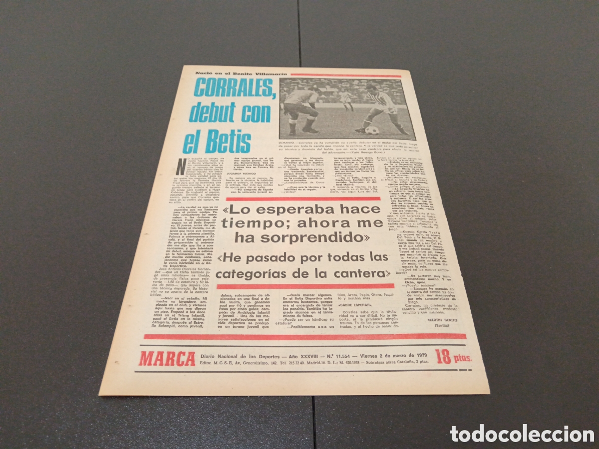 Coleccionismo deportivo: MARCA 02/03/1979 - Foto 7