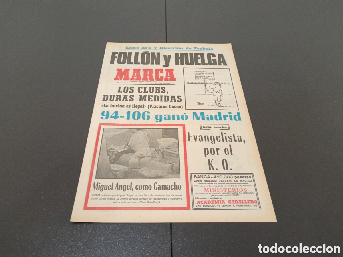Coleccionismo deportivo: MARCA 02/03/1979 - Foto 1