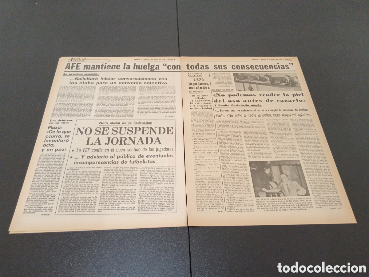 Coleccionismo deportivo: MARCA 03/03/1979 - Foto 3