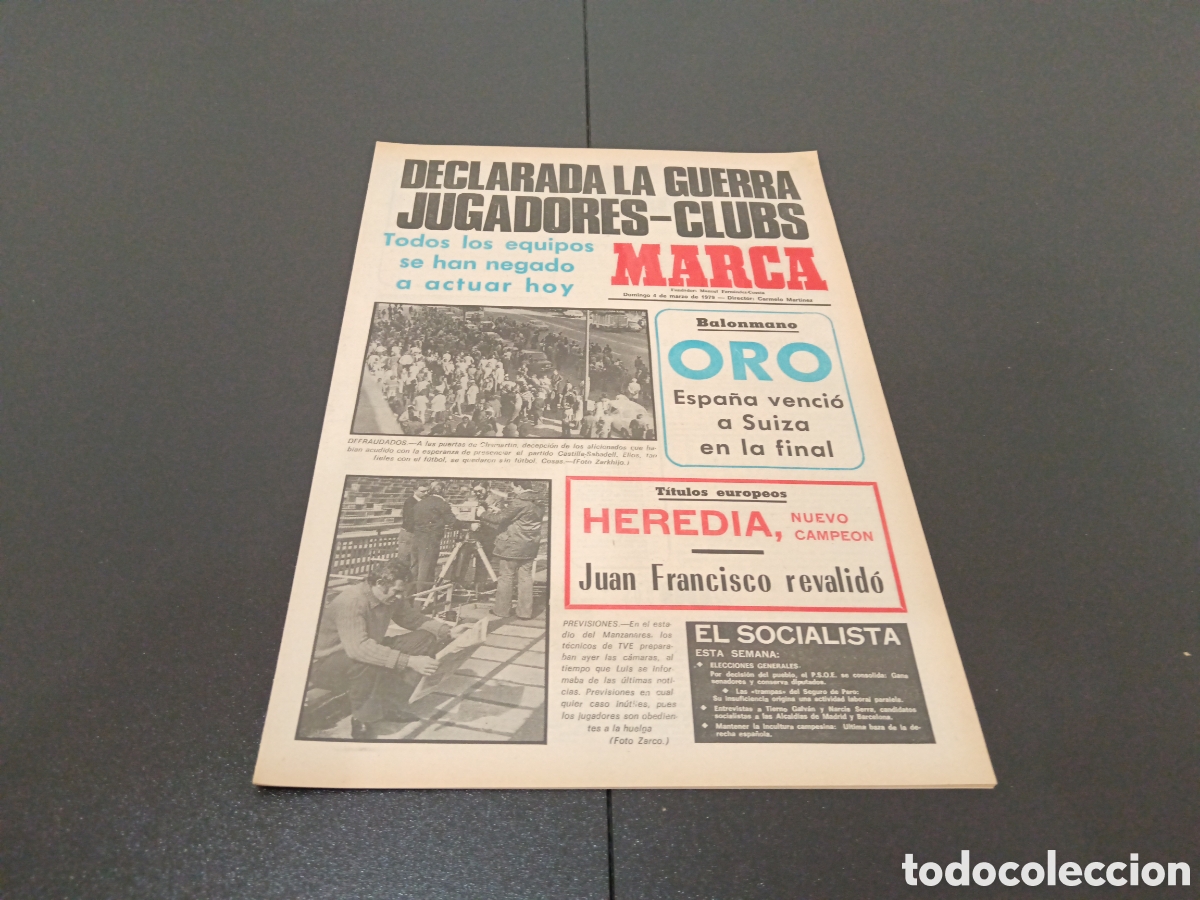 Coleccionismo deportivo: MARCA 04/03/1979 - Foto 1