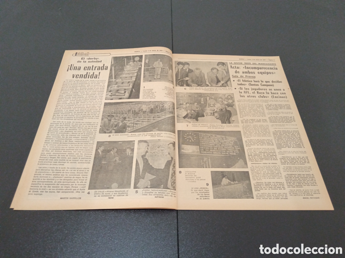 Coleccionismo deportivo: MARCA 05/03/1979 - Foto 3