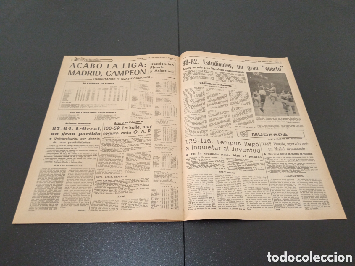 Coleccionismo deportivo: MARCA 05/03/1979 - Foto 12