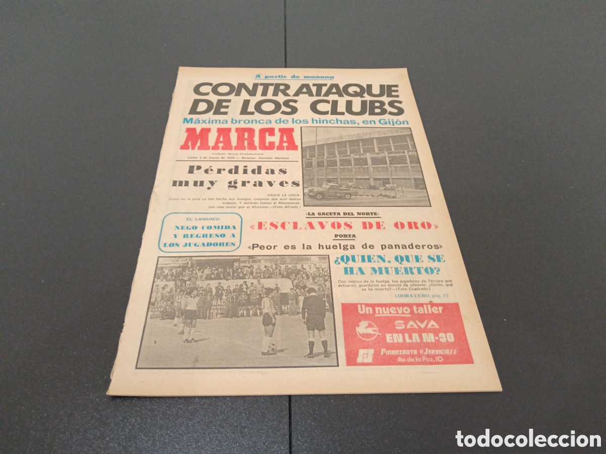 Coleccionismo deportivo: MARCA 05/03/1979 - Foto 1