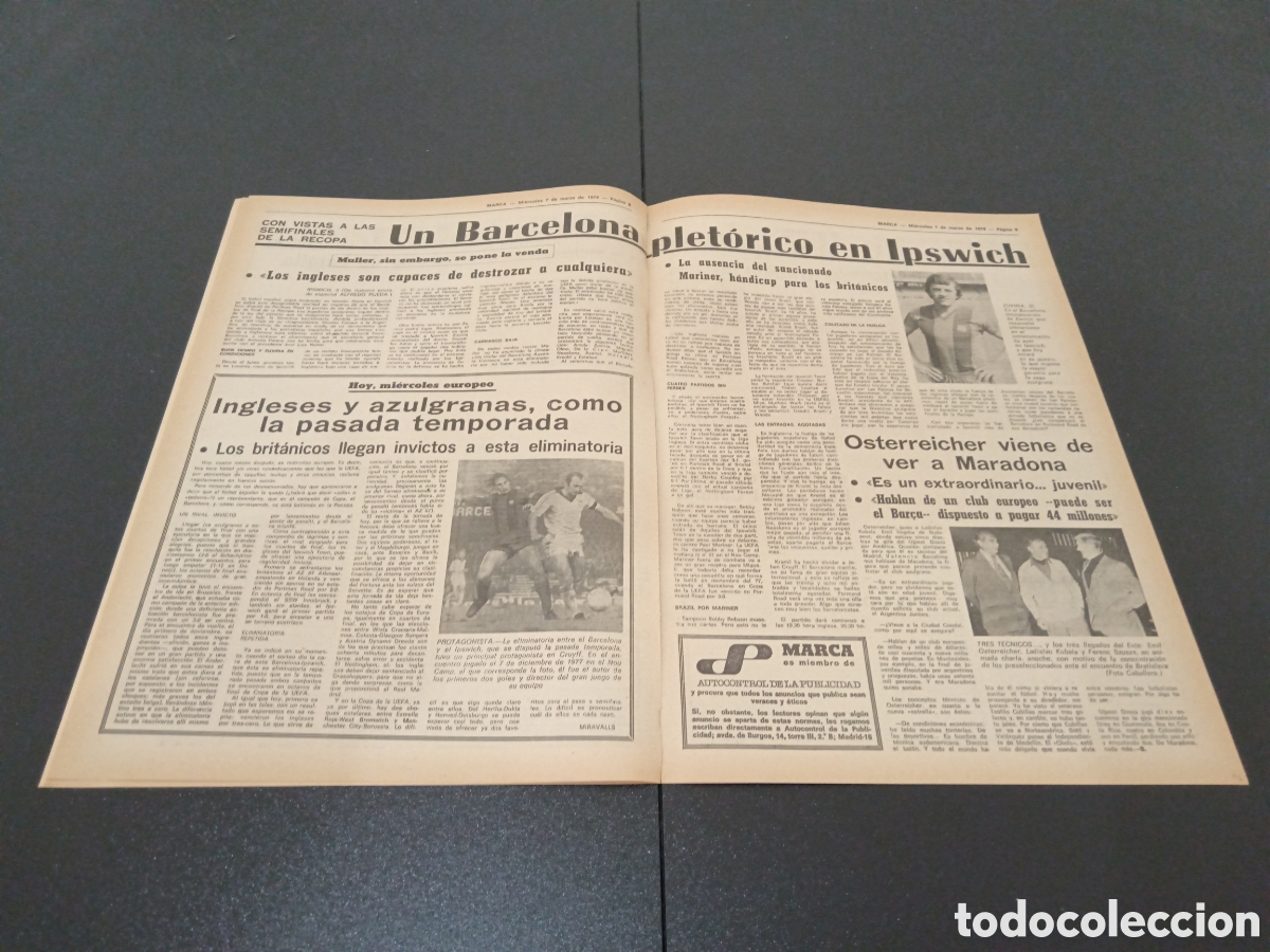Coleccionismo deportivo: MARCA 07/03/1979 - Foto 5
