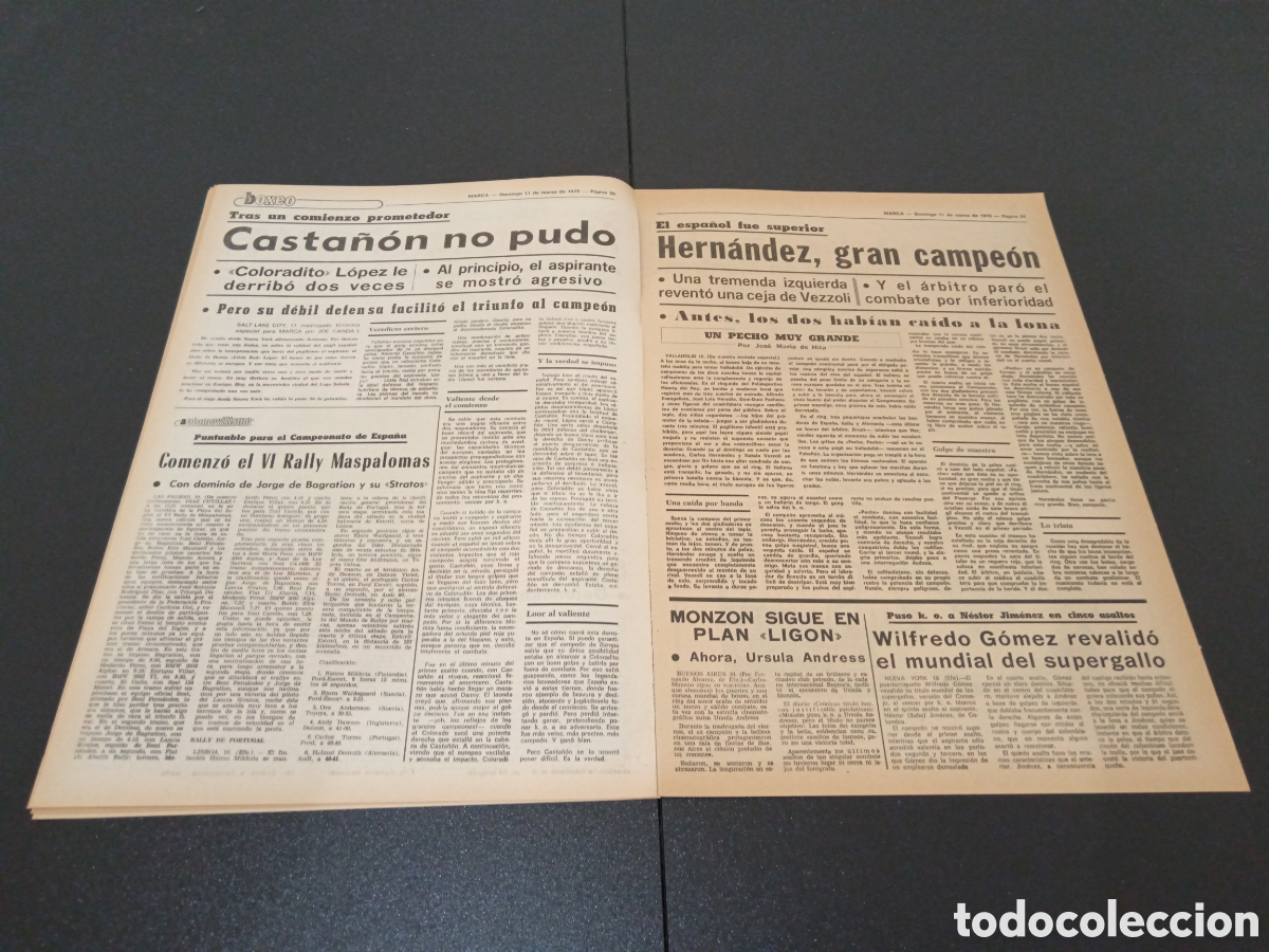 Coleccionismo deportivo: MARCA 11/03/1979 - Foto 5