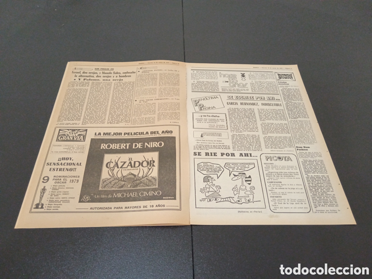 Coleccionismo deportivo: MARCA 16/03/1979 - Foto 3