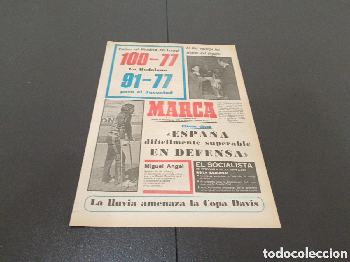 Coleccionismo deportivo: MARCA 16/03/1979 - Foto 1