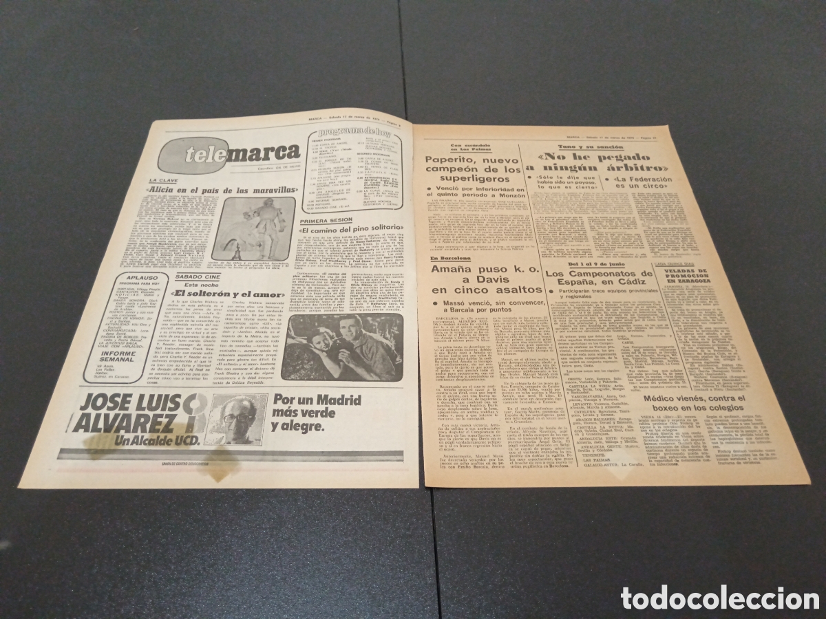 Coleccionismo deportivo: MARCA 17/03/1979 - Foto 2