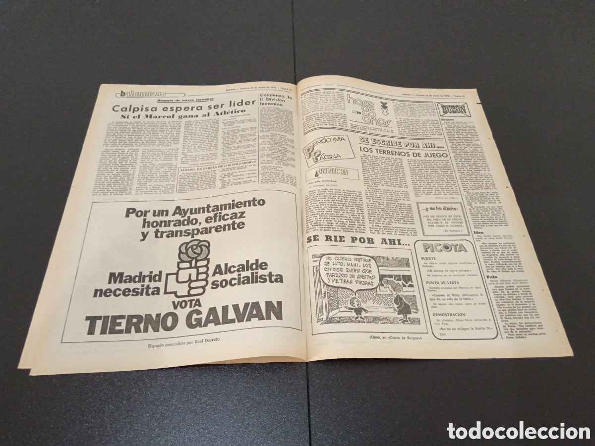 Coleccionismo deportivo: MARCA 23/03/1979 - Foto 5