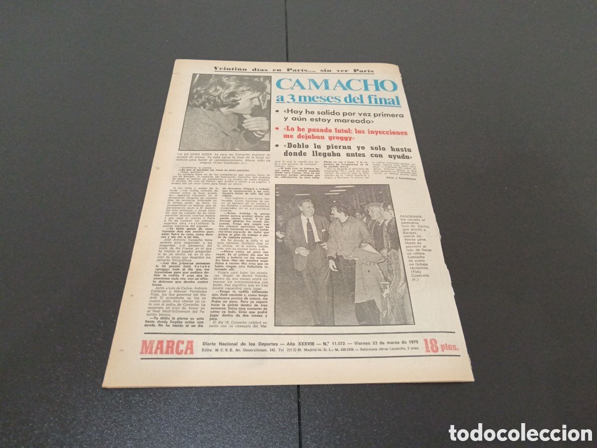 Coleccionismo deportivo: MARCA 23/03/1979 - Foto 6