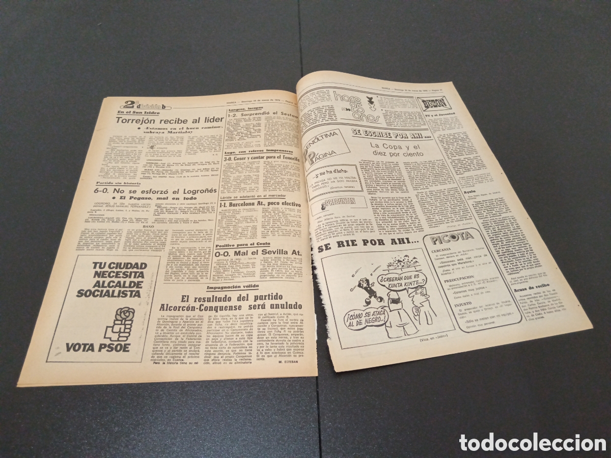 Coleccionismo deportivo: MARCA 25/03/1979 - Foto 4