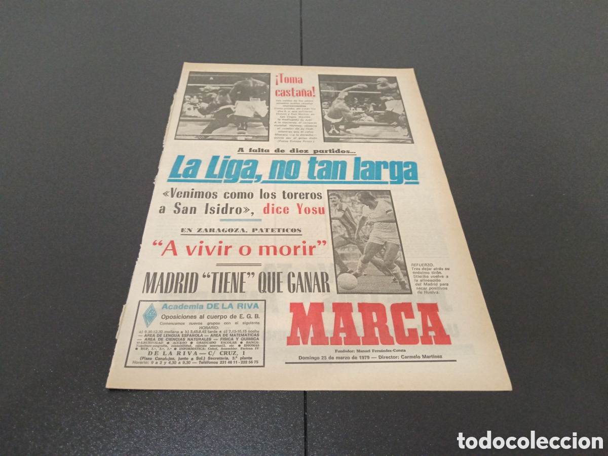 Coleccionismo deportivo: MARCA 25/03/1979 - Foto 1