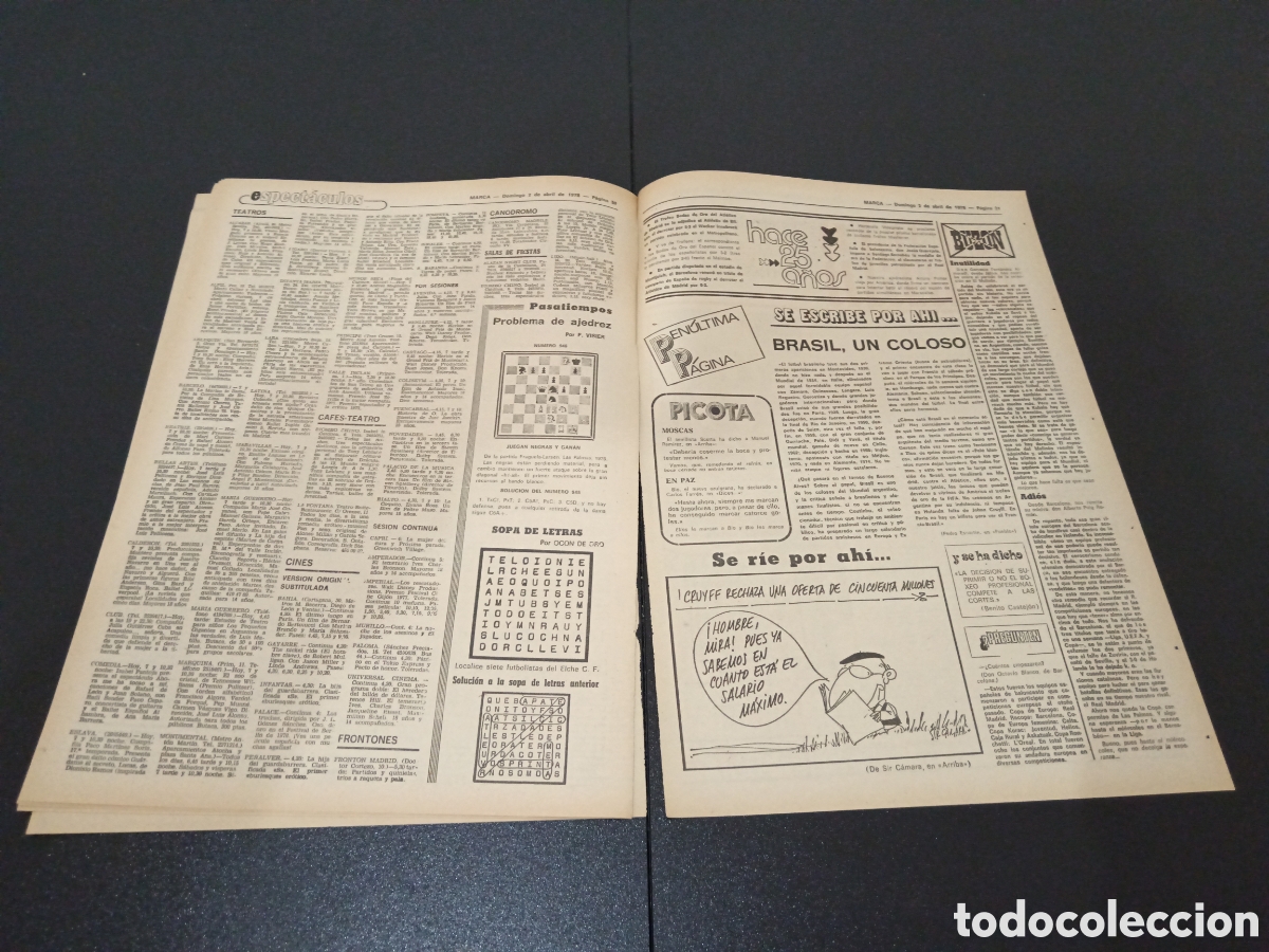 Coleccionismo deportivo: MARCA 02/04/1978 - Foto 6
