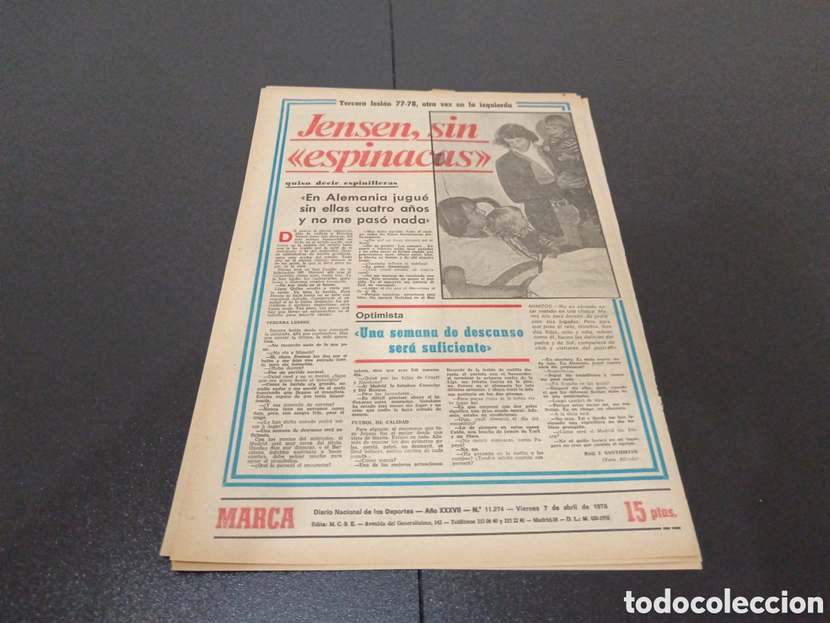 Coleccionismo deportivo: MARCA 07/04/1978 - Foto 5
