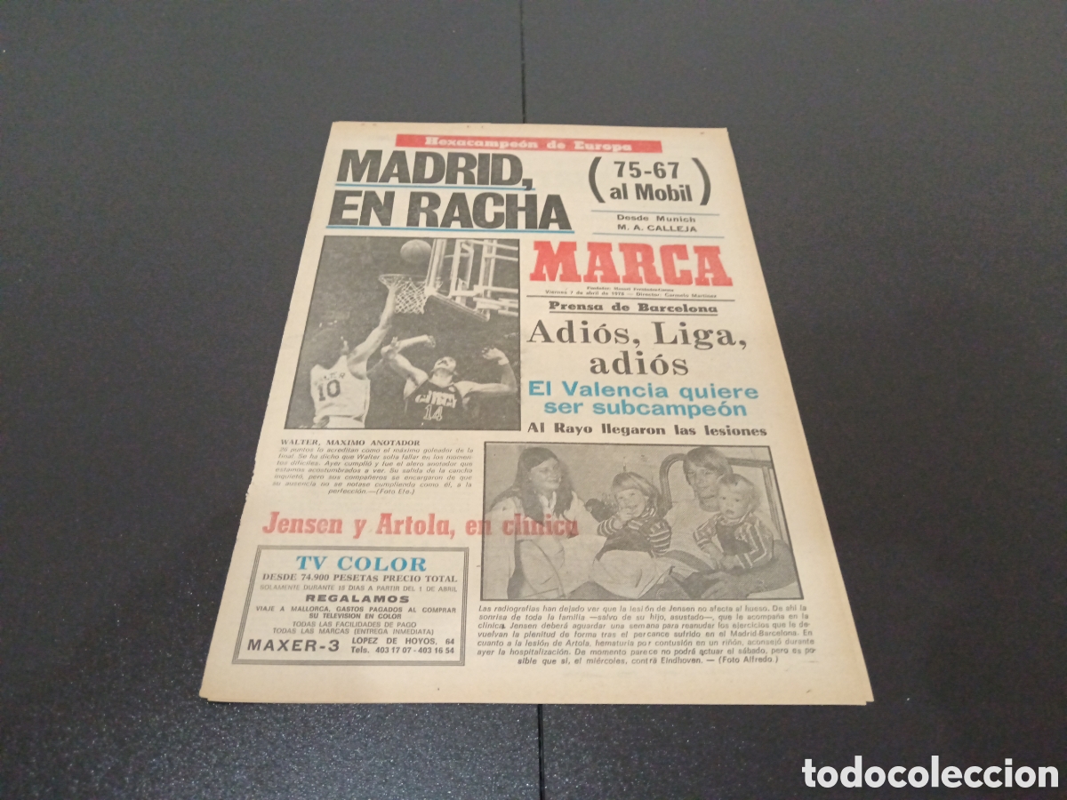 Coleccionismo deportivo: MARCA 07/04/1978 - Foto 1