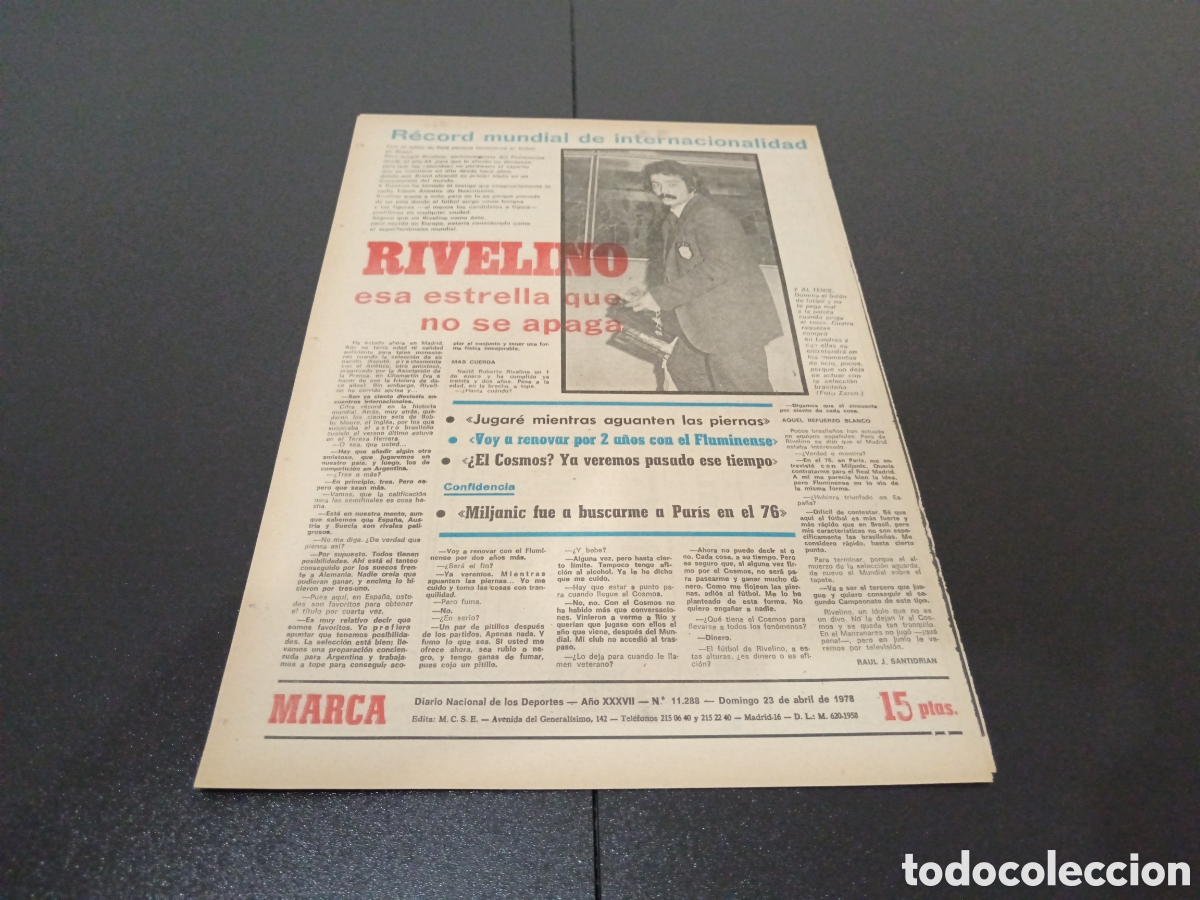 Coleccionismo deportivo: MARCA 23/04/1978 - Foto 5