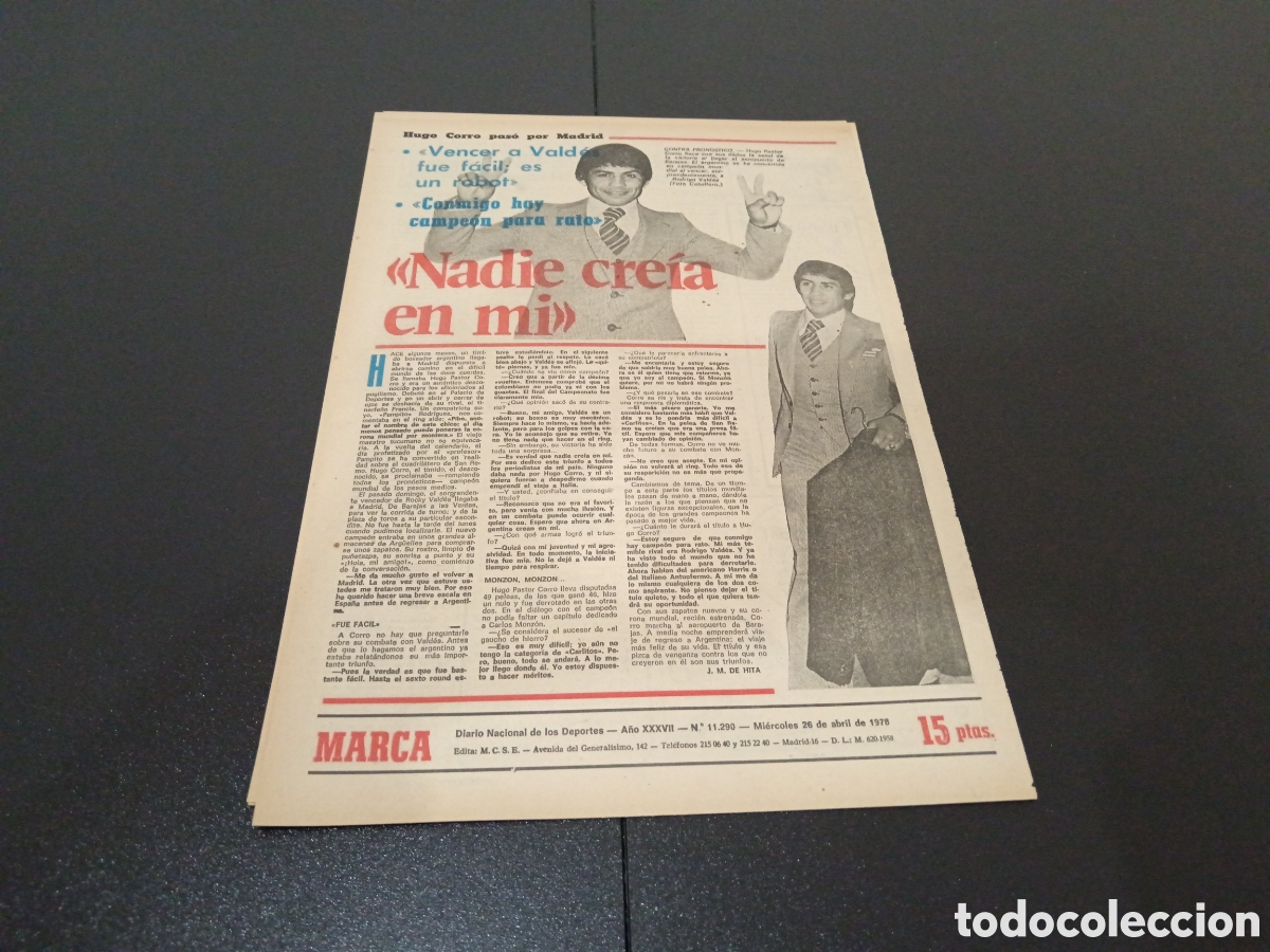Coleccionismo deportivo: MARCA 26/04/1978 - Foto 5