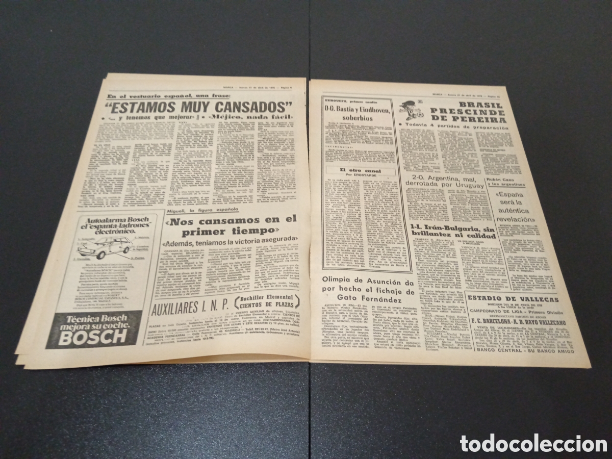 Coleccionismo deportivo: MARCA 27/04/1978 - Foto 4