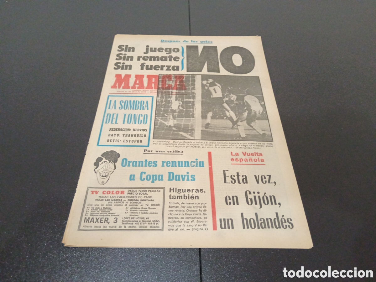 Coleccionismo deportivo: MARCA 27/04/1978 - Foto 1
