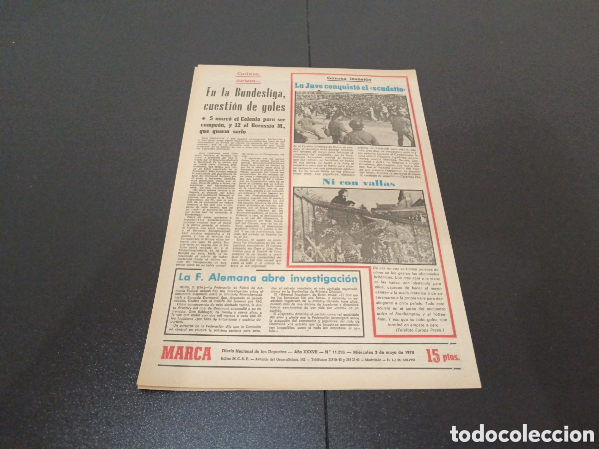 Coleccionismo deportivo: MARCA 03/05/1978 - Foto 5