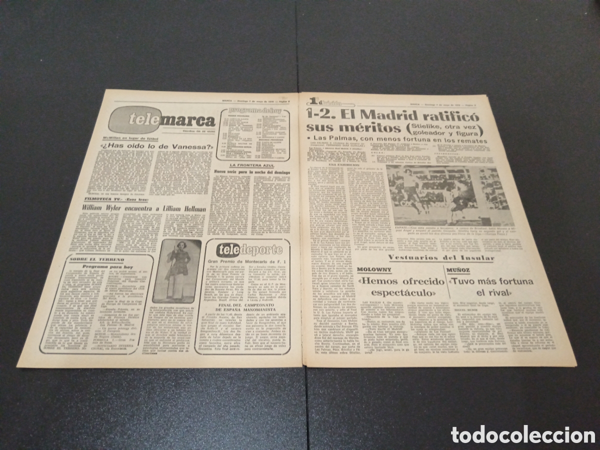 Coleccionismo deportivo: MARCA 07/05/1978 - Foto 2