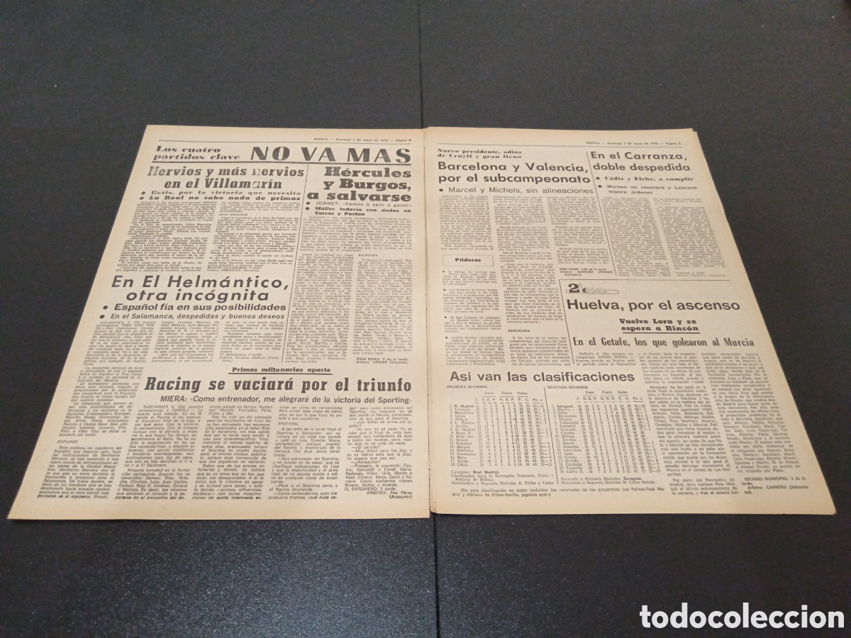 Coleccionismo deportivo: MARCA 07/05/1978 - Foto 5