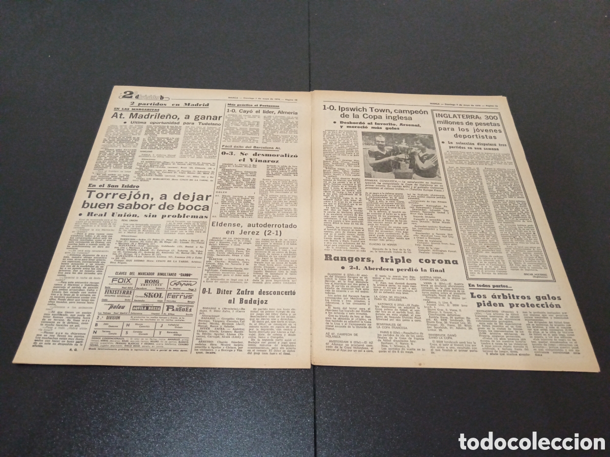 Coleccionismo deportivo: MARCA 07/05/1978 - Foto 6