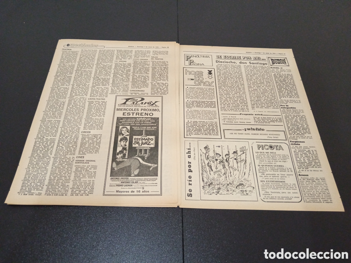Coleccionismo deportivo: MARCA 07/05/1978 - Foto 12