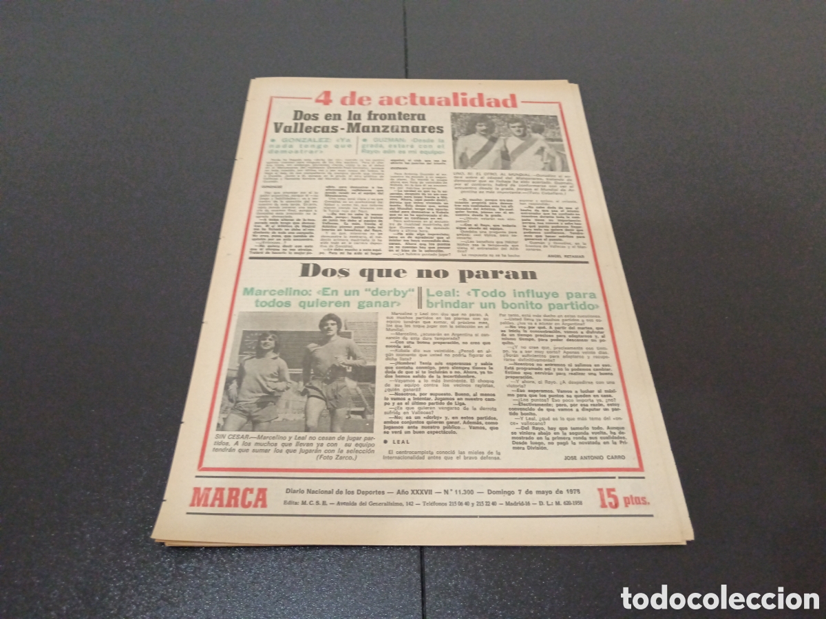 Coleccionismo deportivo: MARCA 07/05/1978 - Foto 13
