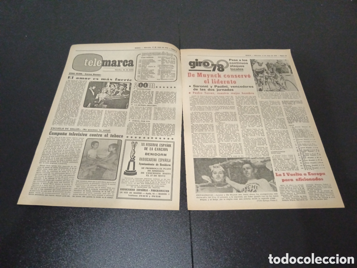 Coleccionismo deportivo: MARCA 17/05/1978 - Foto 2