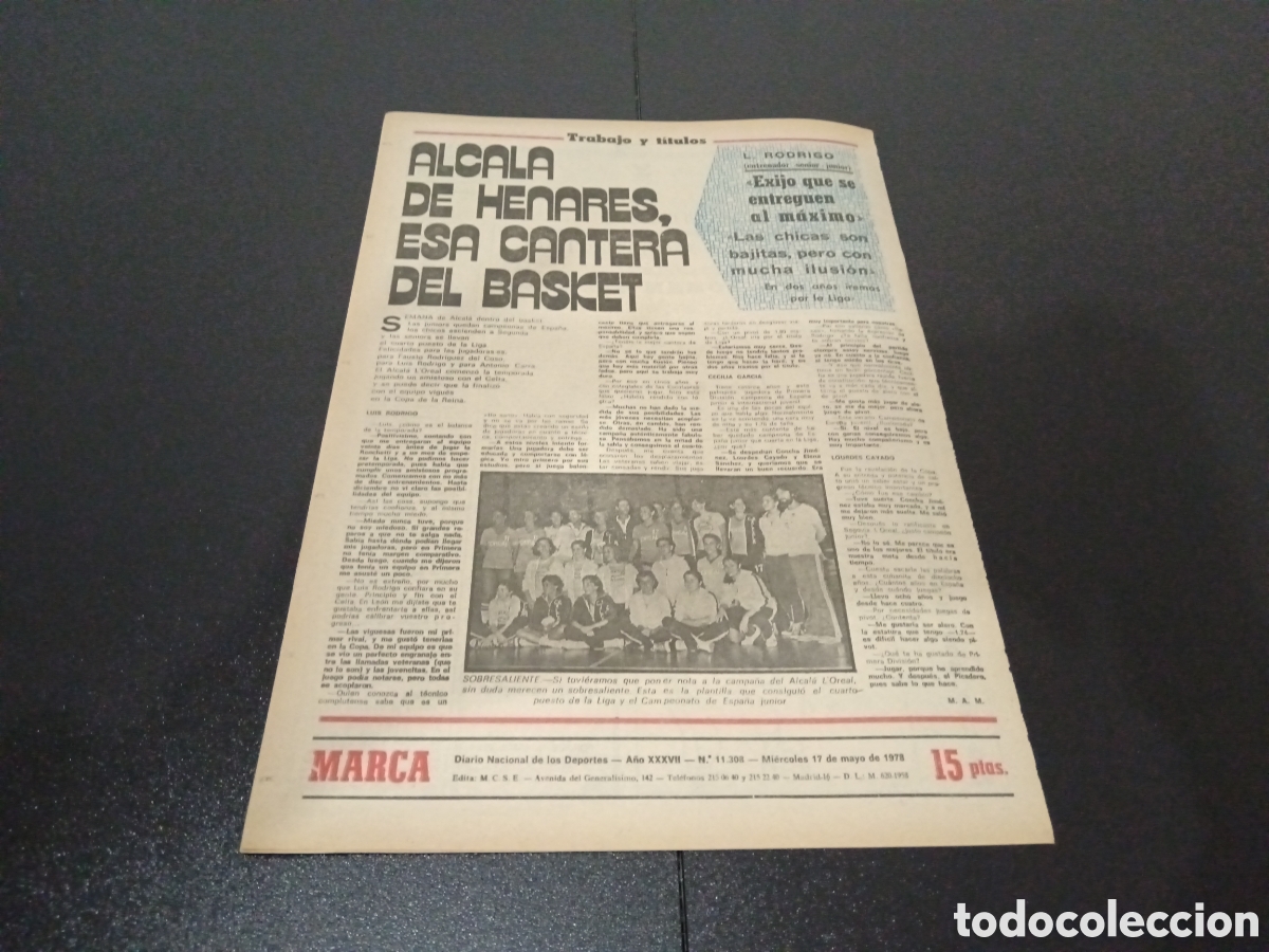 Coleccionismo deportivo: MARCA 17/05/1978 - Foto 5
