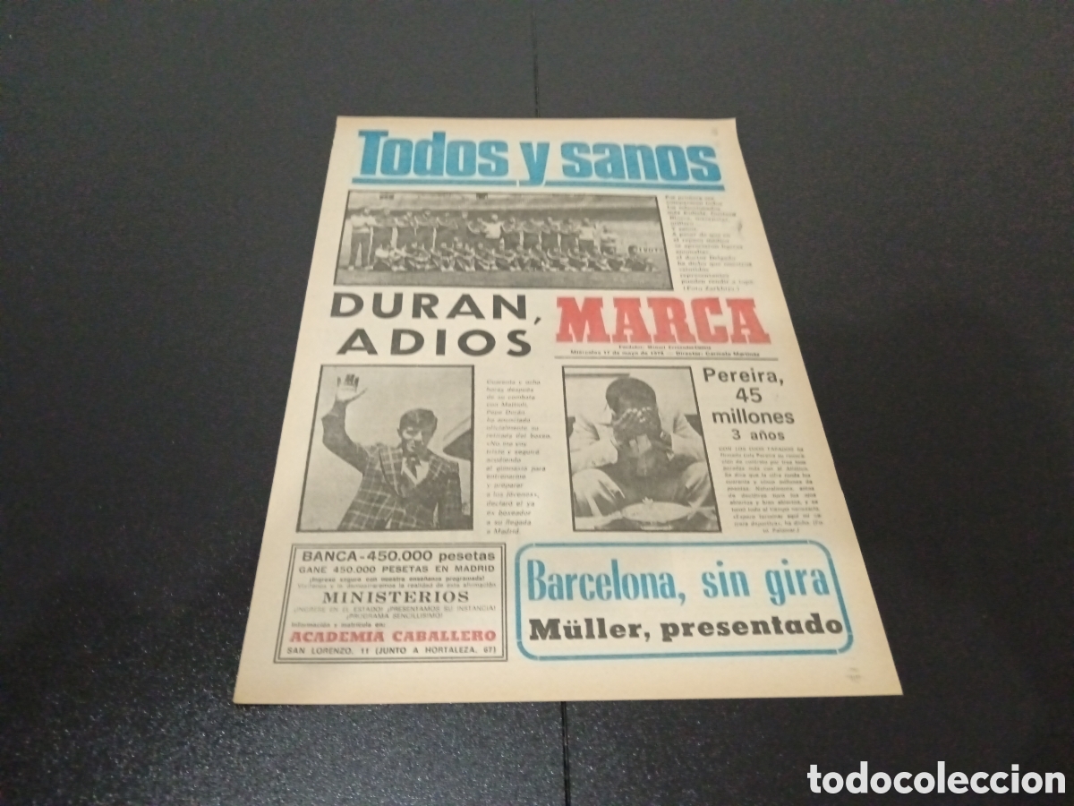 Coleccionismo deportivo: MARCA 17/05/1978 - Foto 1