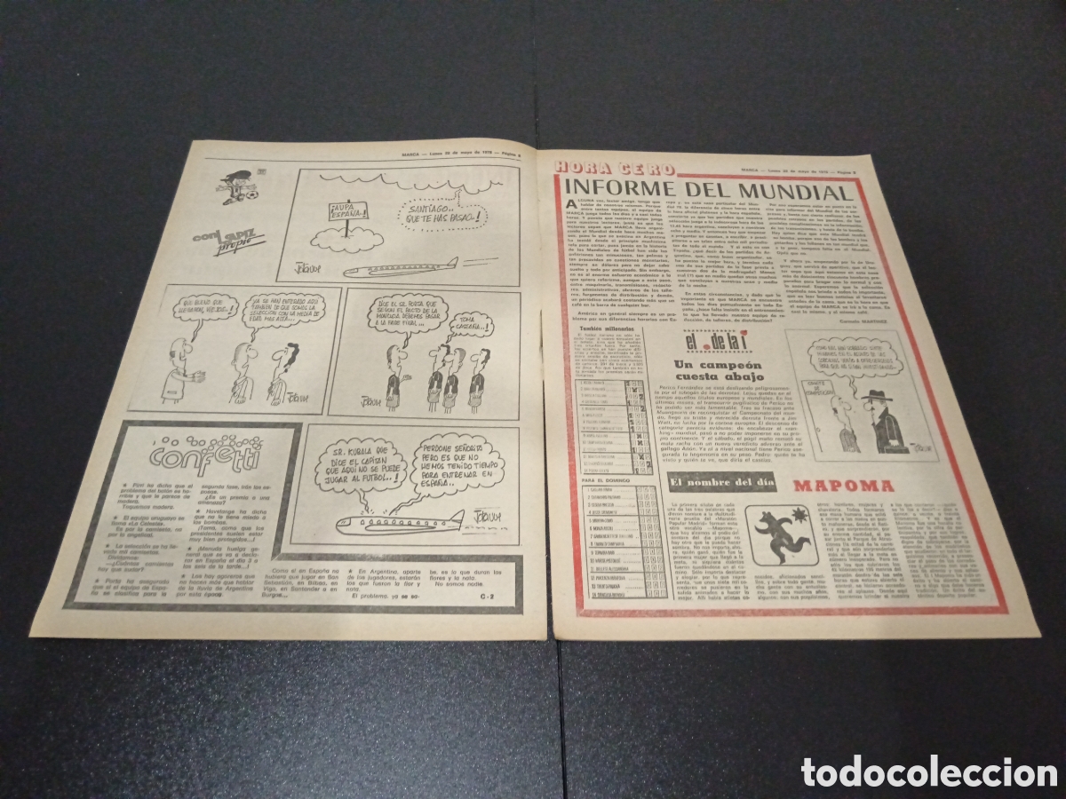 Coleccionismo deportivo: MARCA 22/05/1978 - Foto 2