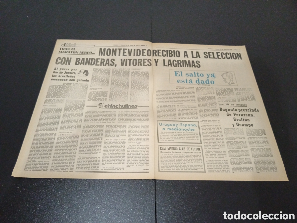 Coleccionismo deportivo: MARCA 22/05/1978 - Foto 3