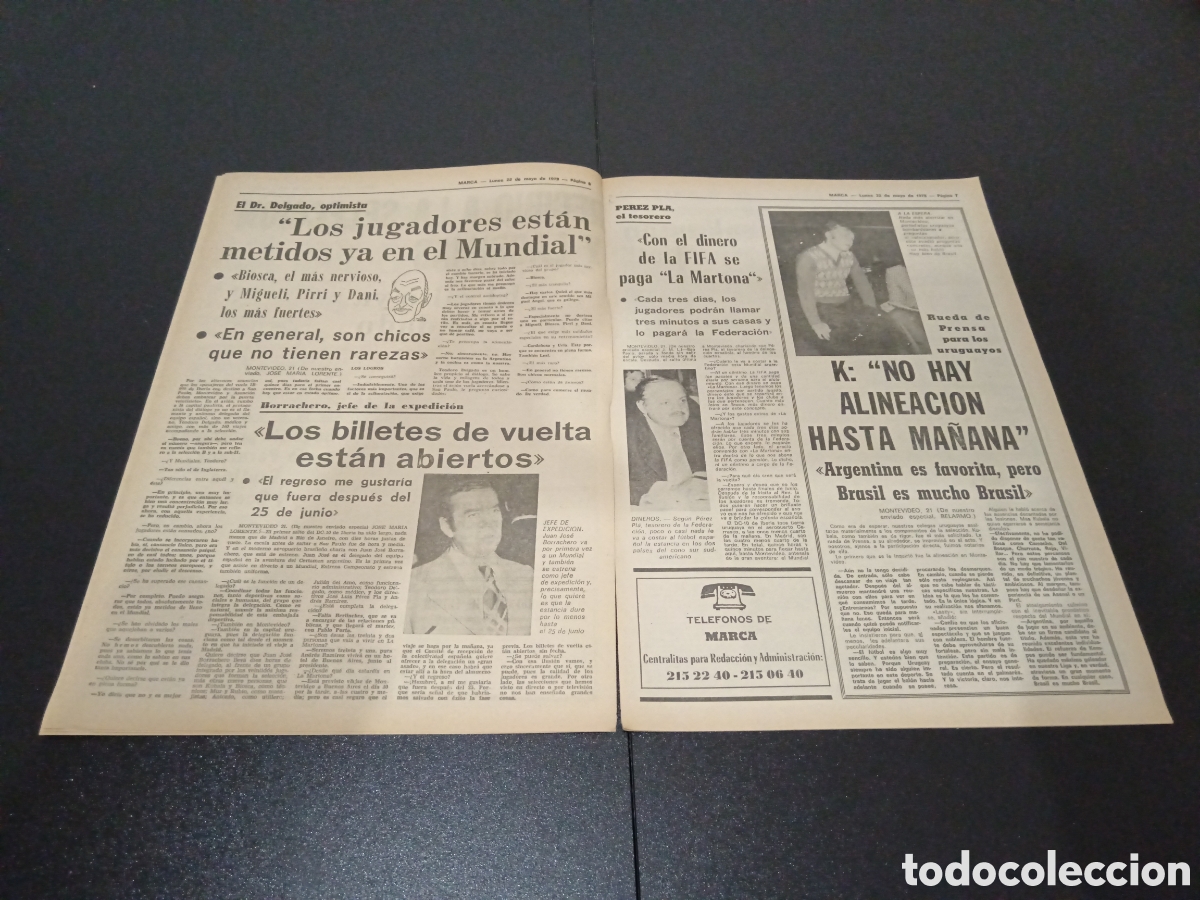 Coleccionismo deportivo: MARCA 22/05/1978 - Foto 4