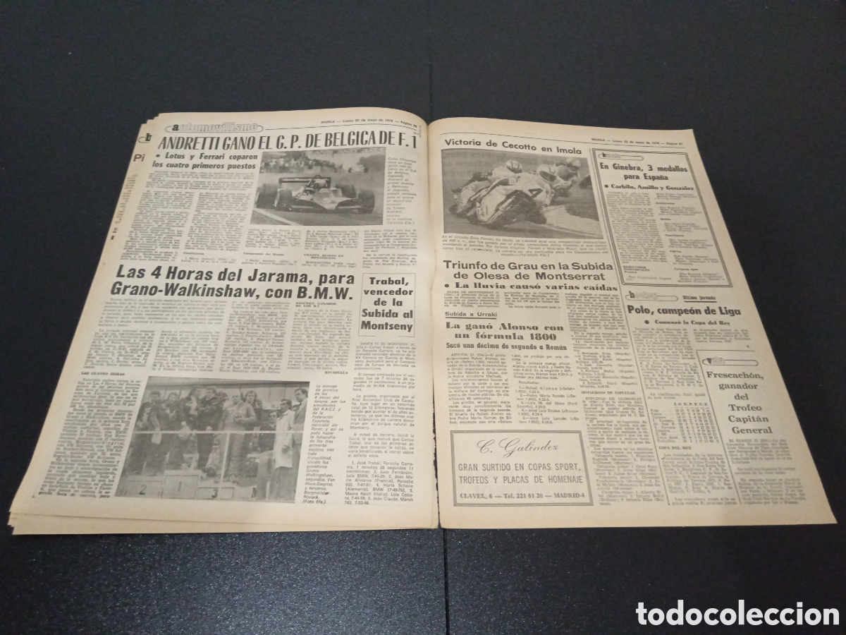 Coleccionismo deportivo: MARCA 22/05/1978 - Foto 9