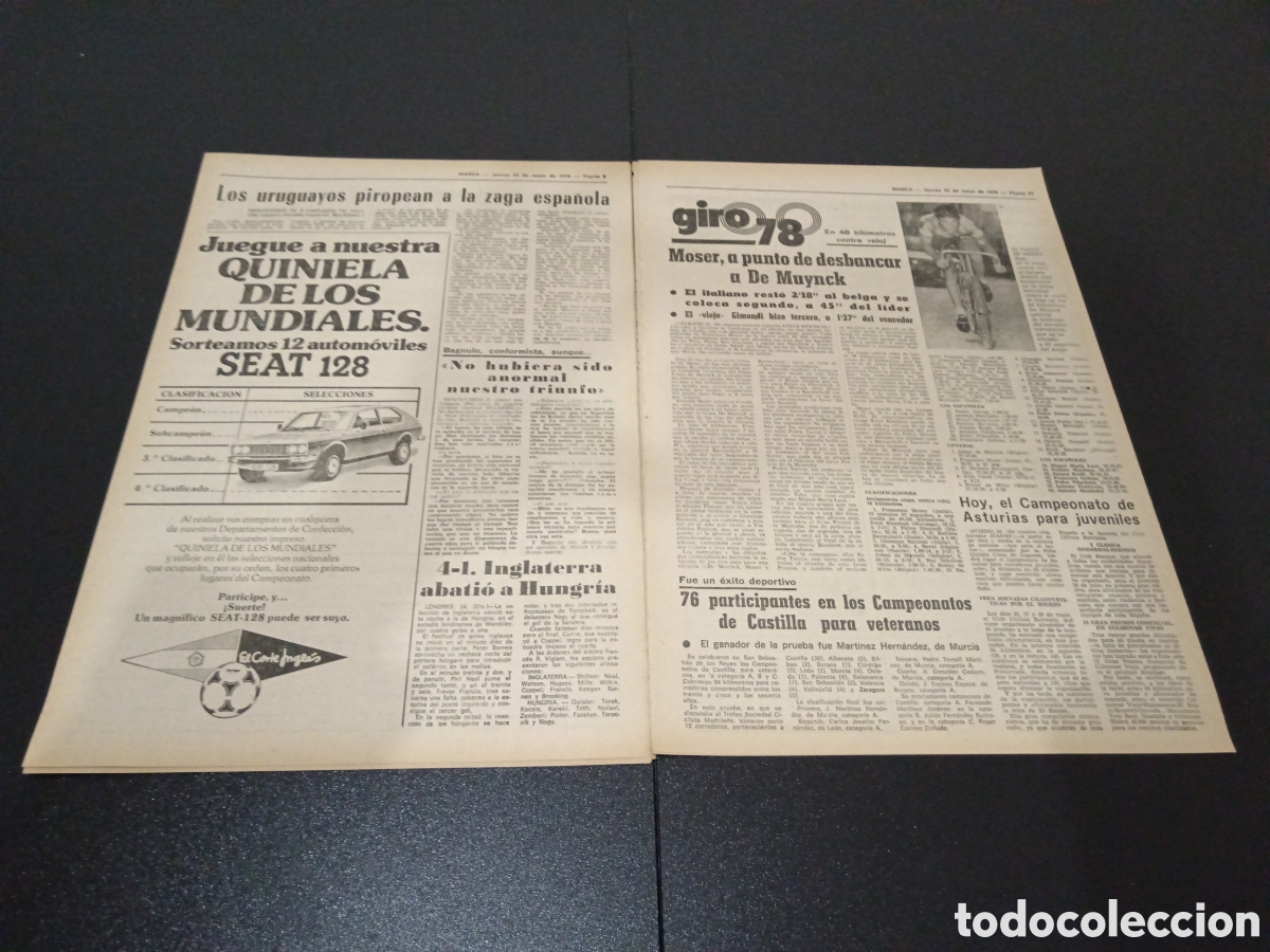 Coleccionismo deportivo: MARCA 25/05/1978 - Foto 4