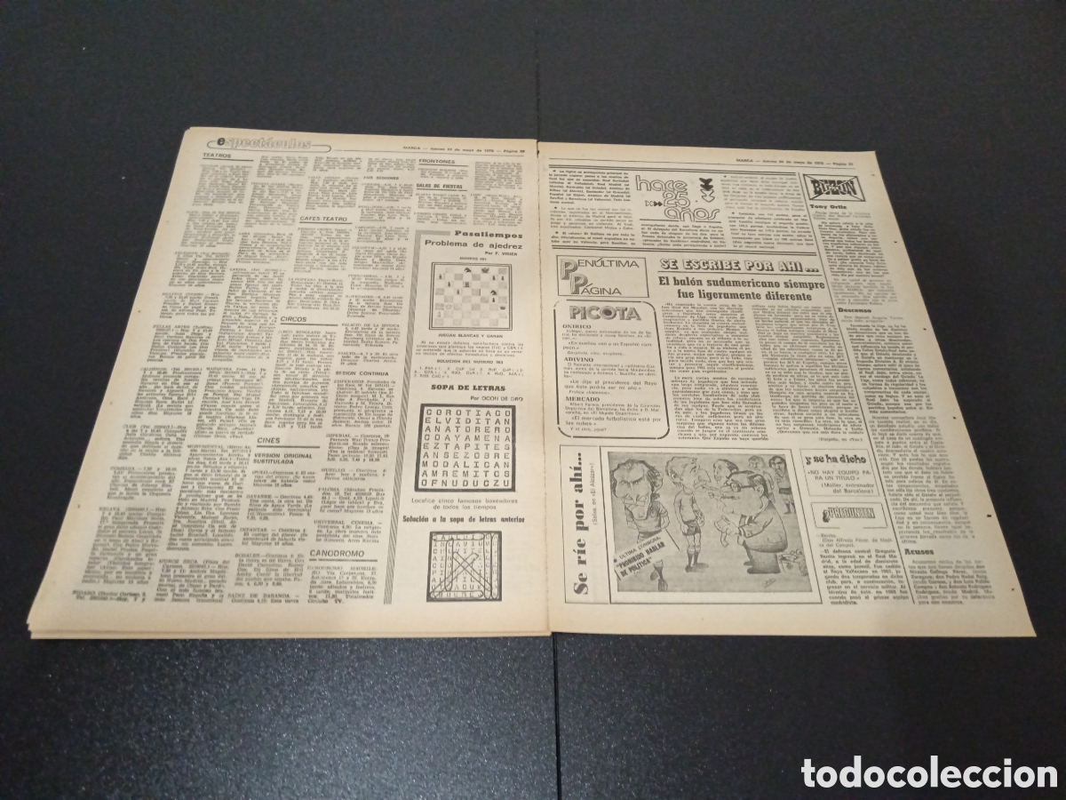 Coleccionismo deportivo: MARCA 25/05/1978 - Foto 7