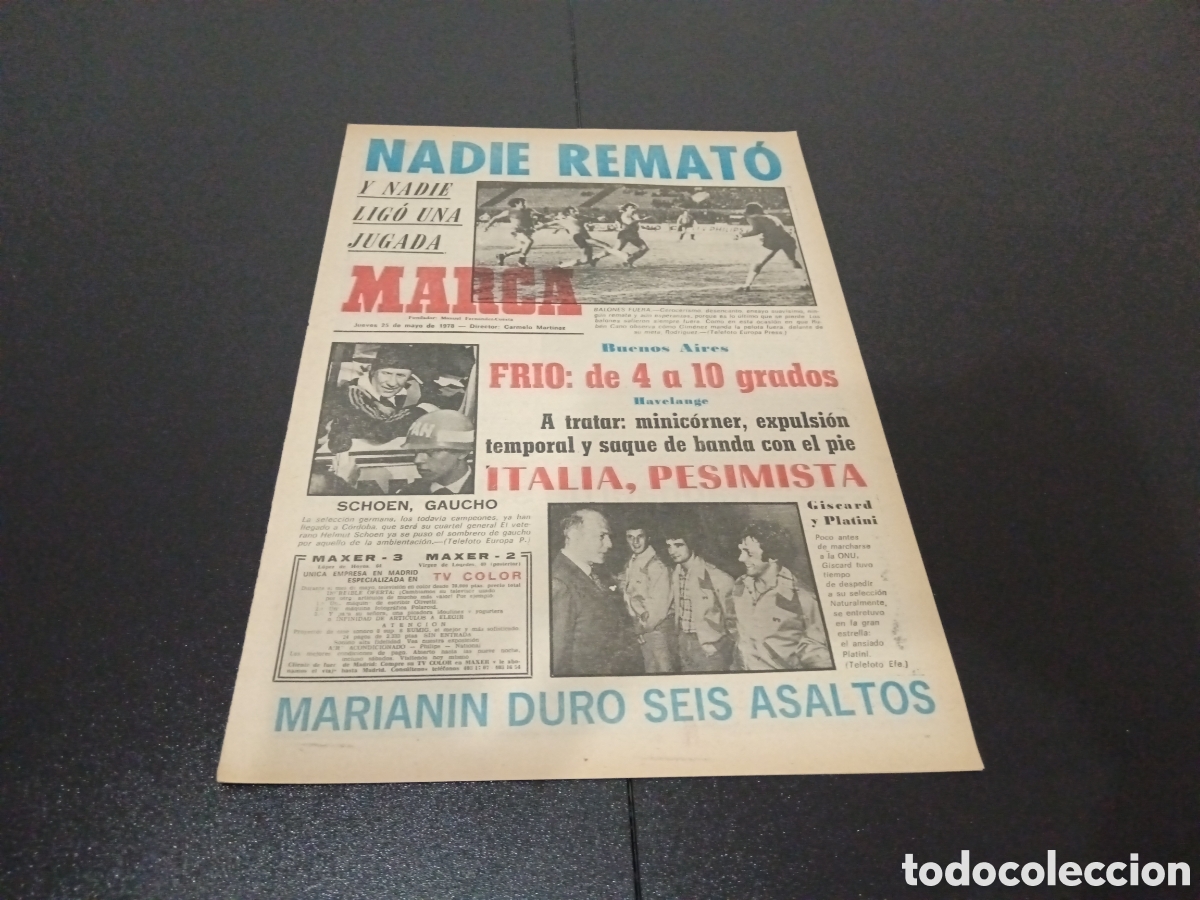 Coleccionismo deportivo: MARCA 25/05/1978 - Foto 1