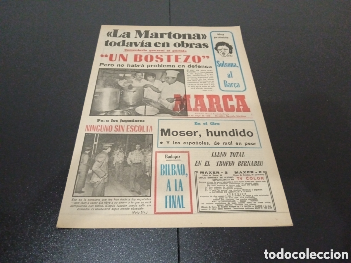 Coleccionismo deportivo: MARCA 26/05/1978 - Foto 1