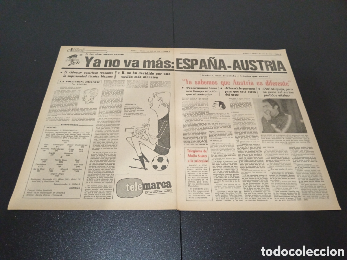 Coleccionismo deportivo: MARCA 03/06/1978 - Foto 2